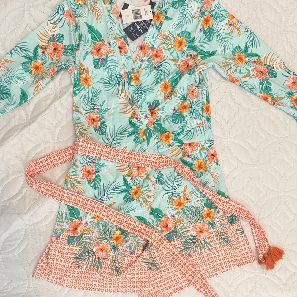 Cabana Life Tropical Floral Coverup
